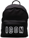 DSQUARED2 DSQUARED2 ICON BACKPACK - BLACK