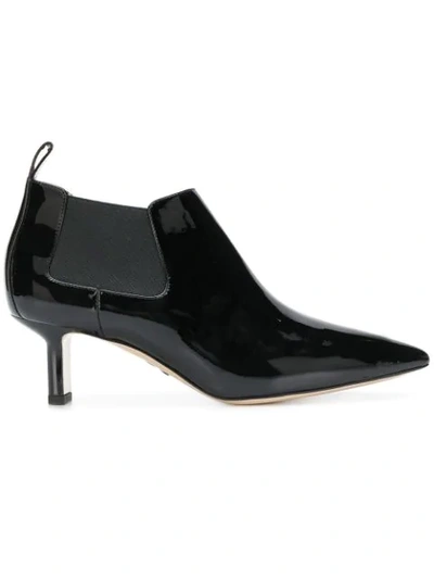 Paul Andrew Pointed Stiletto Boots In Black