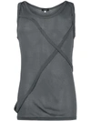 UNCONDITIONAL UNCONDITIONAL CROSS STRAP TANK TOP - GREY