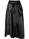 AMEN AMEN WAIST KNOT WRAP SKIRT - BLACK