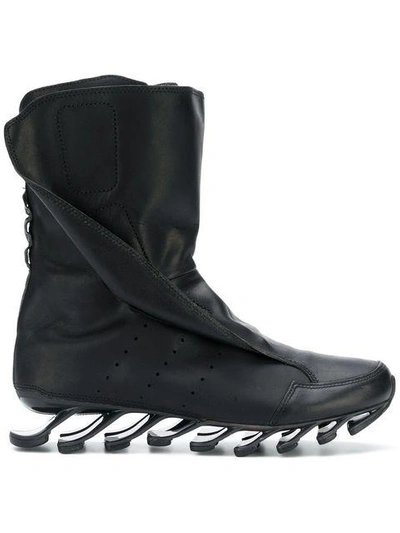 Adidas Originals Abstract Sole Boots In Black
