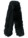 MAX & MOI MAX & MOI LONG FUR COLLAR - BLACK