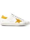 Golden Goose White Gold Superstar Low Sneakers In White