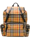 BURBERRY BURBERRY VINTAGE RAINBOW CHECK BACKPACK - NEUTRALS