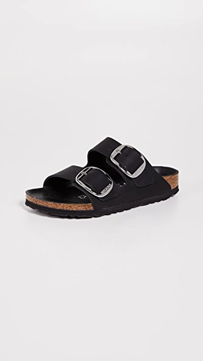 Birkenstock Arizona Big Buckle Sandals In Black