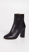 Joie Lara Leather Ankle Boots In Black Fw