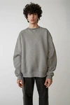 Acne Studios Iconic Sweatshirt Light Grey Melange In Light Grey Melange