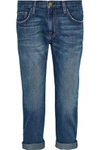 CURRENT ELLIOTT CROPPED LOW-RISE STRAIGHT-LEG JEANS,3074457345619324444