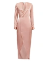 FLEUR DU MAL Silk Wrap Dress,DR0159-ONL