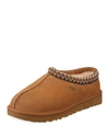 Ugg Tasman Ii Suede Slippers In Chestnut