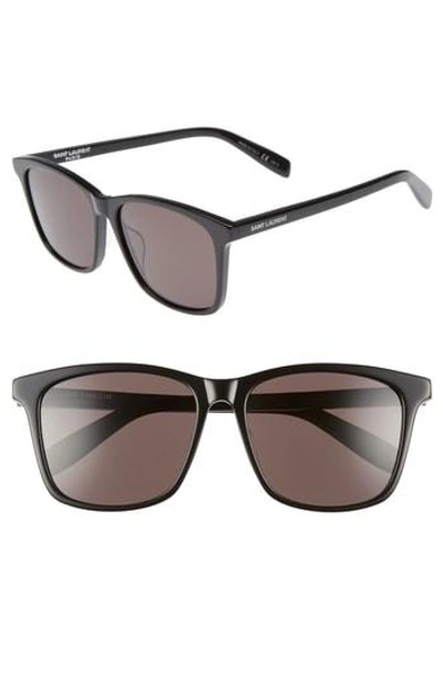 Saint Laurent 205/k 57mm Sunglasses - Black