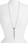 KONSTANTINO PYTHIA CRYSTAL TASSEL NECKLACE,KOMK4748-480