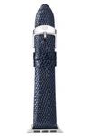 MICHELE APPLE LIZARD WATCH STRAP, 38MM,MS38AB030400