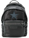 STELLA MCCARTNEY STELLA MCCARTNEY STAR PATCH MINI BACKPACK - BLACK