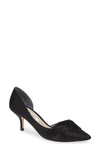Nina Blakely Half D'orsay Pointy Toe Pump In Black