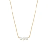 Lily & Roo Gold Cluster Pearl Choker In Pearl