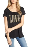 ZADIG & VOLTAIRE MERYL LIN LOVE LINEN TEE,WGTP1804F