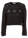 DONDUP CROPPED EMBELLISHED SWEATSHIRT,10682068