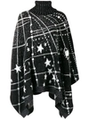 SAINT LAURENT CONSTELLATION KNITTED PONCHO