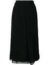 CARVEN PLEATED WRAP SKIRT