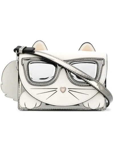 Karl Lagerfeld K/ikonik Choupette Crossbody Bag In White