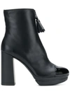 HOGAN ANKLE PLATFORM BOOTS