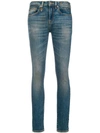 R13 R13 LOW-RISE SKINNY JEANS - BLUE