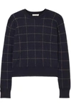 VINCE CHECKED CASHMERE SWEATER