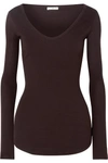 JAMES PERSE Ribbed cotton-jersey top