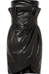 VERSACE Leather mini dress