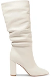 GIANVITO ROSSI LAURA 85 LEATHER KNEE BOOTS