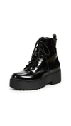 JEFFREY CAMPBELL FINNICK PLATFORM COMBAT BOOTS