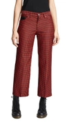 MARC JACOBS Houndstooth Twill Cropped Pants