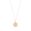 LILY & ROO SMALL ROUND GOLD ST CHRISTOPHER PENDANT NECKLACE