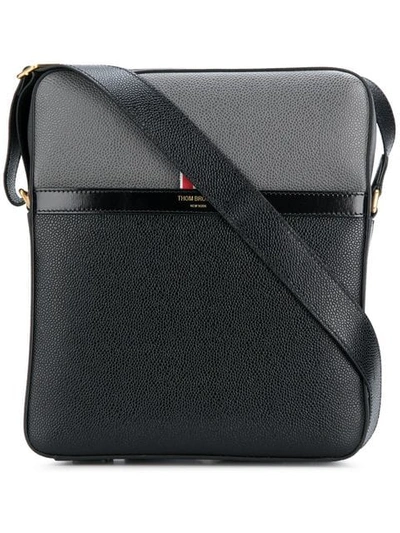 Thom Browne Boxy Messenger Bag In Black