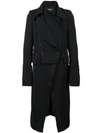 ANN DEMEULEMEESTER STRIPED DOUBLE BREASTED COAT