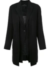 Rag & Bone Kaye Wool Single-button Coat With Vest In Black