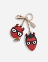 DOLCE & GABBANA KEYCHAIN WITH A CHARM OF THE DESIGNERS,BP0967AI67980999