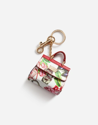 Dolce & Gabbana Sicily Charm Key Ring In Multicolor