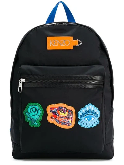 Kenzo Go Tigers Capsule Backpack In Black