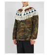 SACAI OVERLAY COTTON AND WOOL-BLEND JACKET