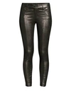 RTA Prince Metallic-Leather Skinny Pants