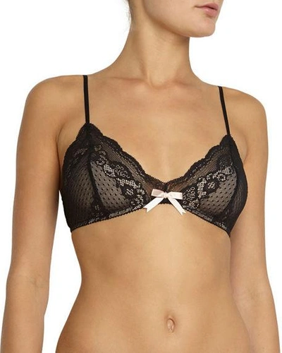 Eberjey Anouk Lace Bralette In Black