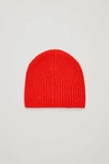 COS RIBBED CASHMERE HAT,0486487010
