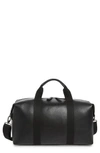 TED BAKER HOLDING LEATHER DUFFLE BAG - BLACK,XC8M-XB53-HOLDING