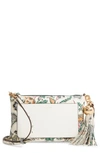 Tory Burch Floral Tassel Crossbody Bag - Ivory In Ivory Happy Times
