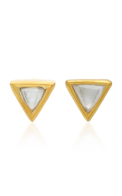 Amrapali Kundan 18k Gold And Diamond Stud Earrings