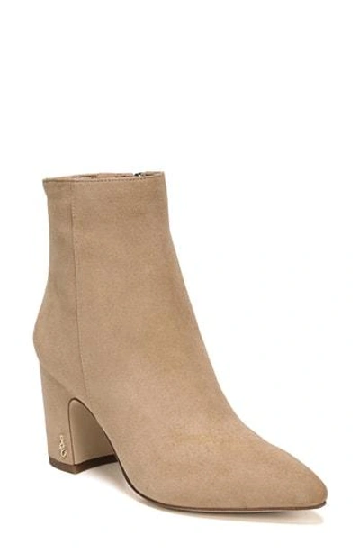 Sam Edelman Hilty Suede Ankle Boots In Golden Suede