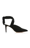 ALEXANDRE BIRMAN M'O EXCLUSIVE SALLY ANKLE-TIE SUEDE PUMPS,B0013880860001