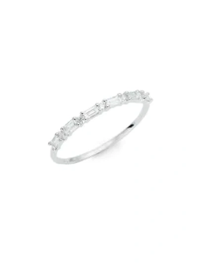 Kc Designs 14k White Gold & Baguette Diamond Ring